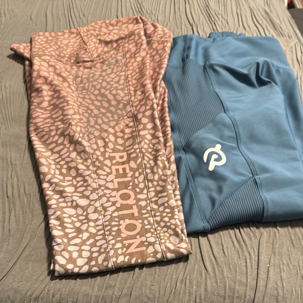 Peloton Pink and Blue Jogger Set with Soft Stretch Fabric